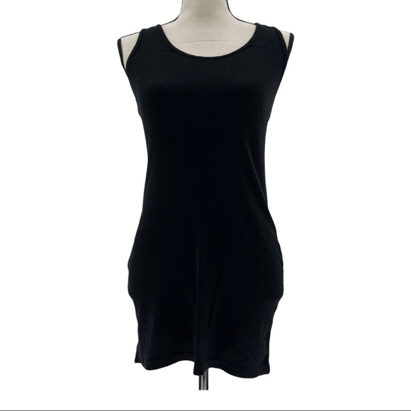 WHO.A.U Dresses & Skirts - WHO.A.U Womens Cut Out Back Black Dress Size S